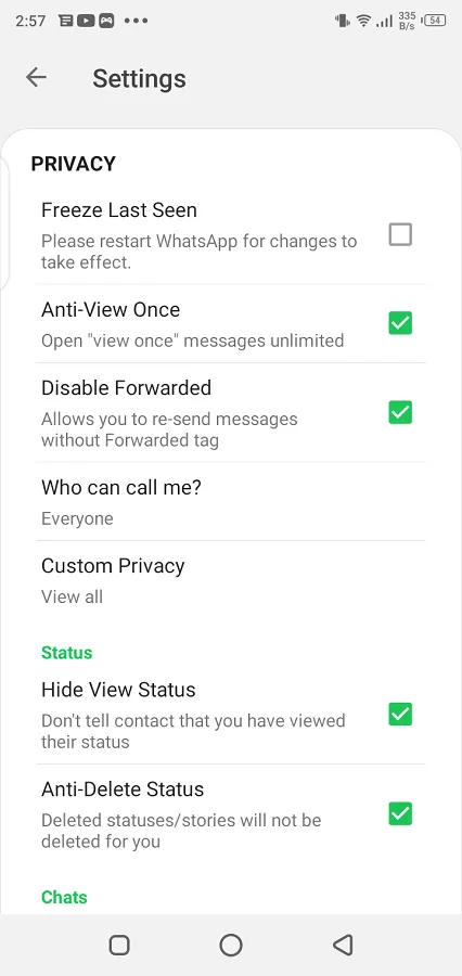 Delta WhatsApp screenshot 4